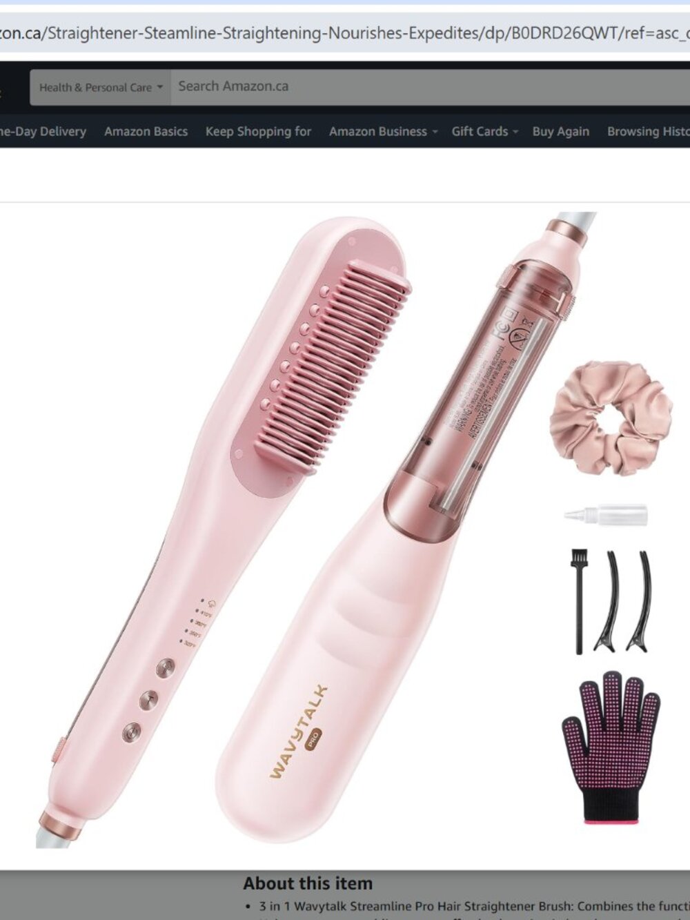 Brand New Wavytalk Pro Viral Hair Straightener Brush